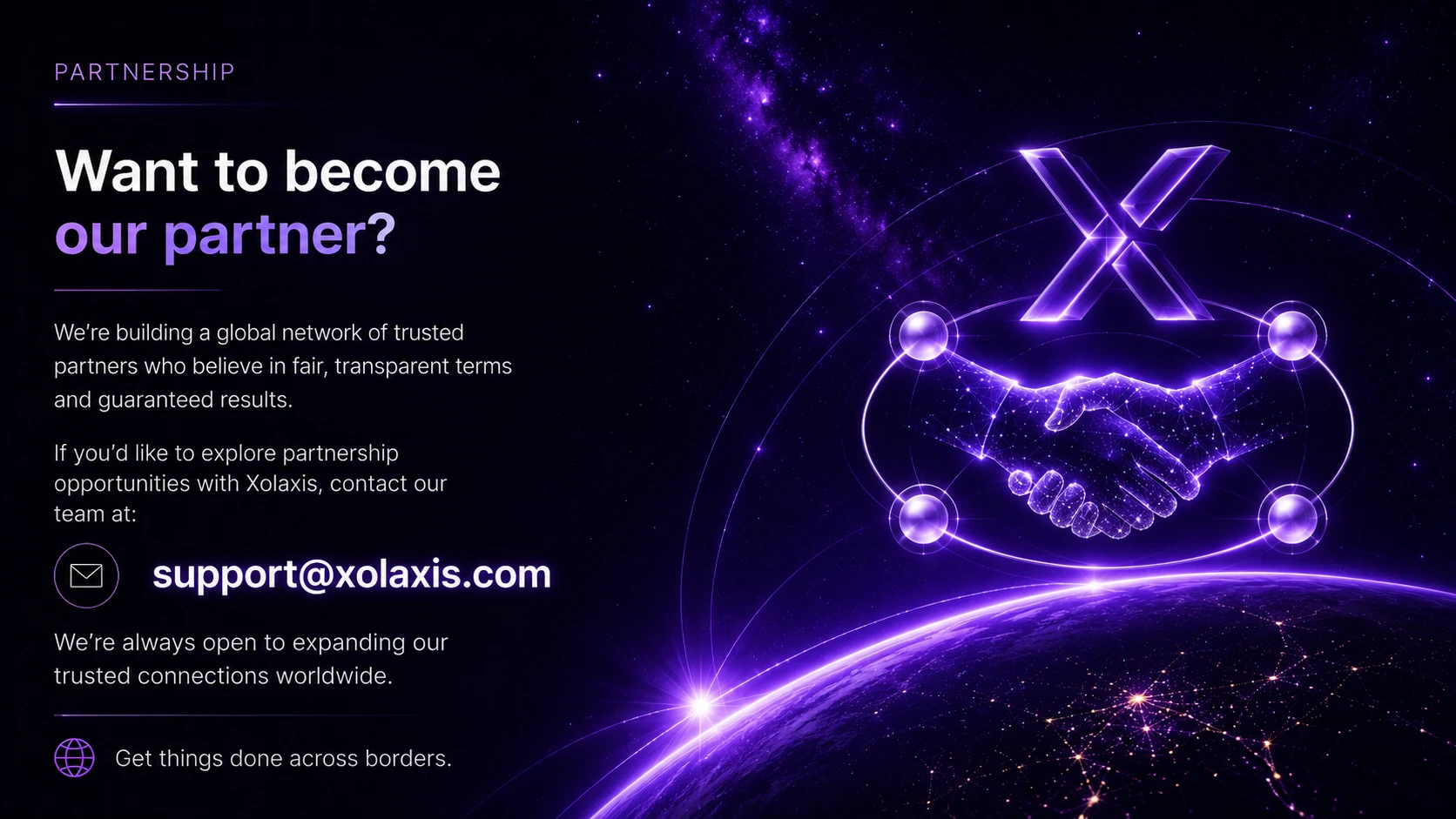 Xolaxis partnership information